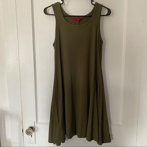 Hot Kiss Army Green Swing Dress